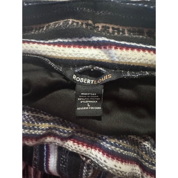 Robert Louis black and white stripes skirt size L - Picture 6 of 6